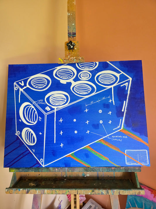 "Manifold"  Acrylic on canvas 61cm X 45cm
