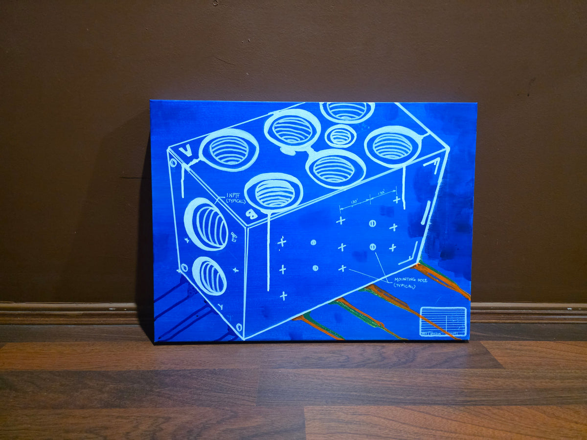 "Manifold"  Acrylic on canvas 61cm X 45cm