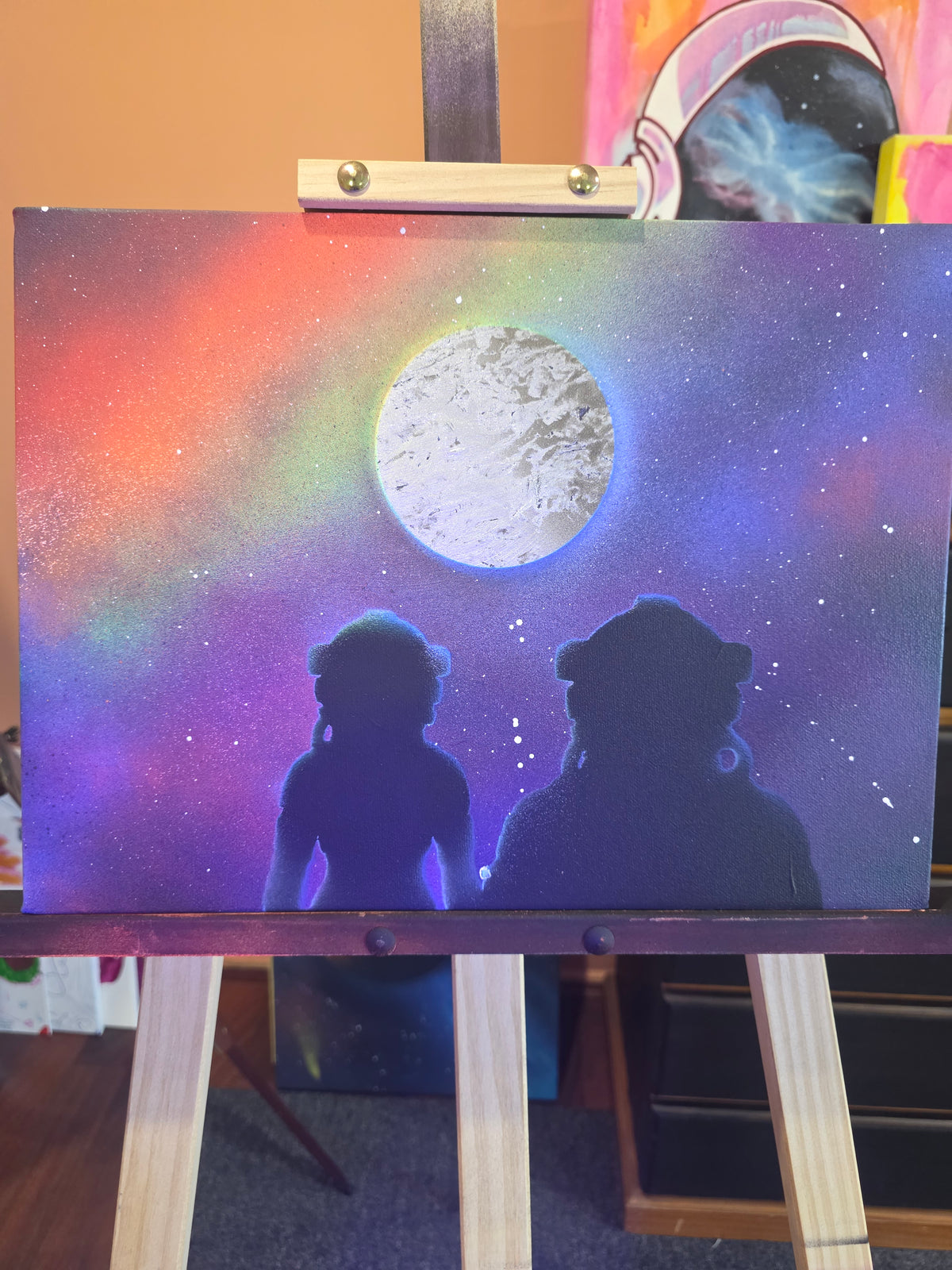 StarGazers Mixed media on Canvas 40 x 31cm